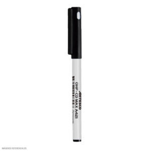Plumón Indeleble Delgado Artesco Cd-Max 0.7 Mm - Negro