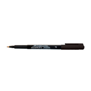 Plumón Indeleble Delgado Faber Castell 421-F - Negro