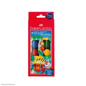 Acuarela Faber Castell Estuche X 8 Und + Pincel 24 Mm
