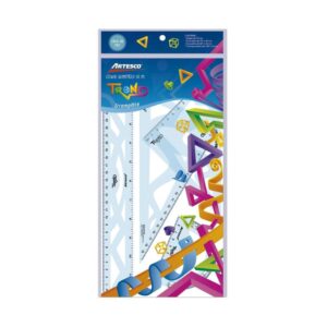 Juego De Escuadras Artesco Irrompible X 30 Cm