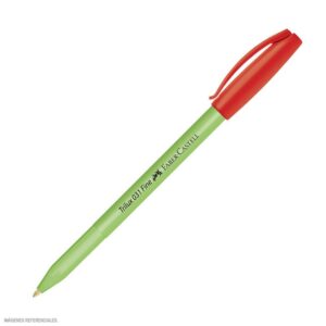 Lapicero Faber Castell Trilux 031 Punta Fina - Rojo