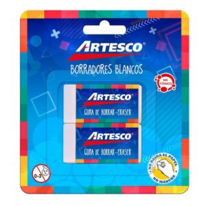 Borrador Blanco Chico Artesco X 2 Und