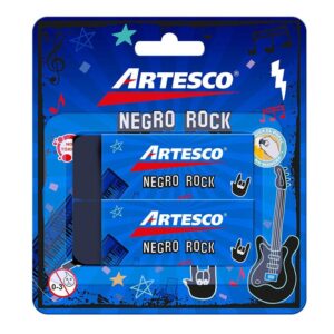 Borrador Negro Artesco Rock X 2 Und