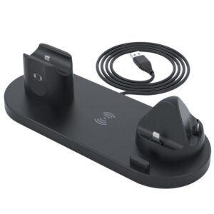 Cargador Inalámbrico 6 En 1 Base De Carga Bxd-08 Negro