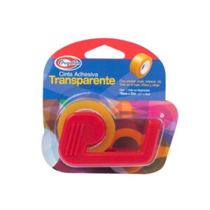 Cinta Adhesiva Pegafan Transparente 3/4'' X 25 Yd Con Dispensador