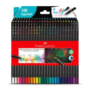 Colores Largos Faber Castell Supersoft X 100 Und