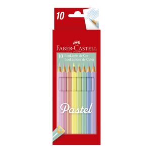 Colores Largos Faber Castell Triangulares Pastel X 10 Und