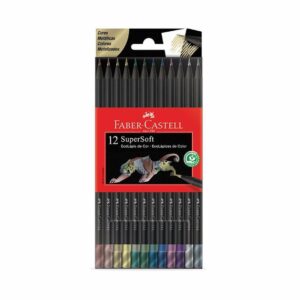 Colores Largos Faber Castell Supersoft Metalicos X 12 Und