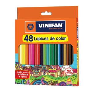 Colores Largos Vinifan Triangulares X 48 Und