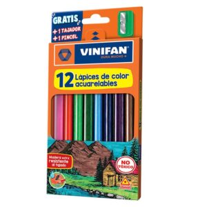 Colores Largos Acuarelables Vinifan X 12 Und