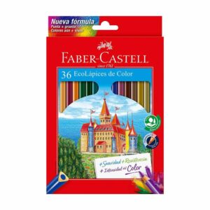 Colores Largos Faber Castell Triangulares X 36 Und