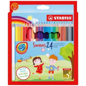 Colores Largos Stabilo Hexagonal X 24 Und