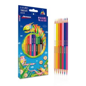 Colores Largos Bicolor Artesco Dúo X 12 Und