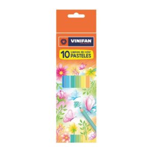 Colores Largos Vinifan Triangulares Pasteles Caja X 10 Und