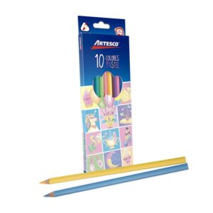 Colores Largos Artesco Triangulares Pastel X 10 Und