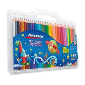 Colores Largos Artesco Triangulares X 36 Und