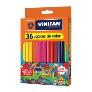 Colores Largos Vinifan Triangulares X 36 Und