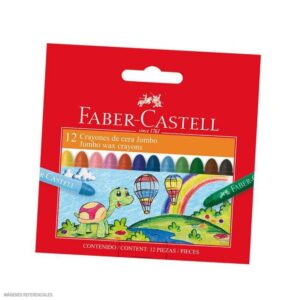 Crayones Jumbo Faber Castell Estuche X 12 Und