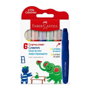 Crayones Jumbo Faber Castell Cremosos X 6 Und