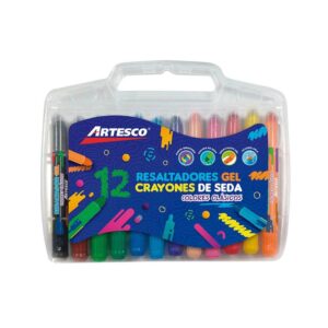 Crayones De Seda Artesco Silky Clásico X 12 Und