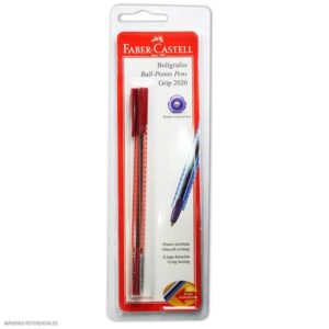 Lapicero Faber Castell 2020 con Grip - Rojo