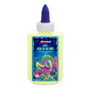 Goma Glow In The Dark Artesco 5 Oz - Amarillo