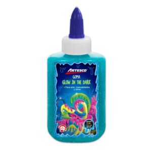Goma Glow In The Dark Artesco 5 Oz - Celeste