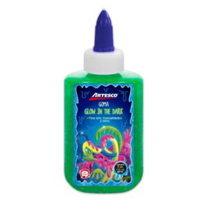 Goma Glow In The Dark Artesco 5 Oz - Verde
