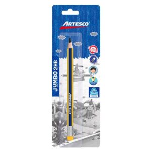 Lápiz 2Hb Jumbo Artesco Con Borrador X 1 Und