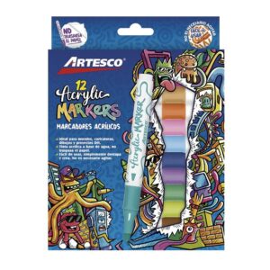 Marcadores Acrílicos Artesco Acrylic Markers X 12 Und