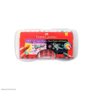 Óleo Pastel Faber Castell Neón/Metálicos Estuche Rígido X 12 Und