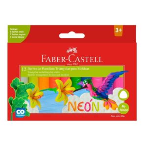 Plastilina Jumbo Faber Castell Xl Neón X 12 Und