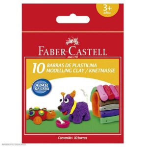 Plastilina Faber Castell Estuche Cartón X 10 Und