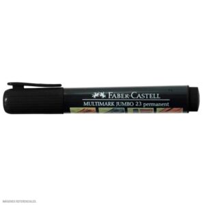 Plumón Indeleble Jumbo Faber Castell 23 - Negro