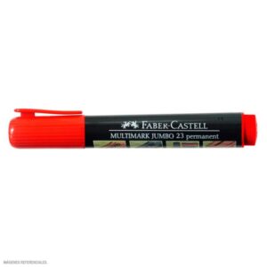 Plumón Indeleble Jumbo Faber Castell 23 - Rojo