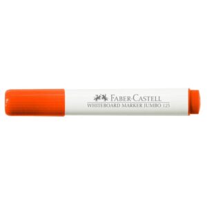 Plumón Para Pizarra Faber Castell 123 x 1 Und - Anaranjado