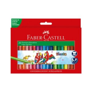 Plumón Delgado Faber Castell Fiesta 45 Estuche X 20 Und