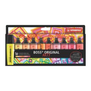 Resaltador Stabilo Boss Warm X 10 Und