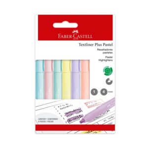 Resaltador Faber Castell Textliner Plus Pastel X 6 Und