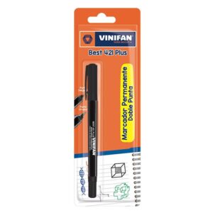 Plumón Indeleble Delgado Vinifan Best 421 - Negro