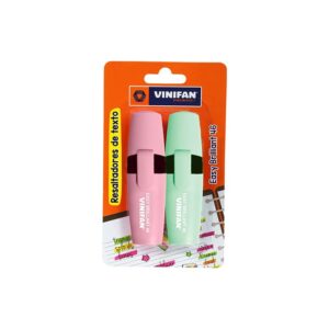 Resaltador Vinifan Easy Brilliant 46 Verde/Rosa Pastel X 2 Und