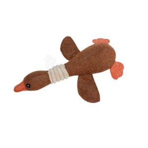 Juguete Peluche Hipoalergénico Con Sonido Diseño Pato - Marrón