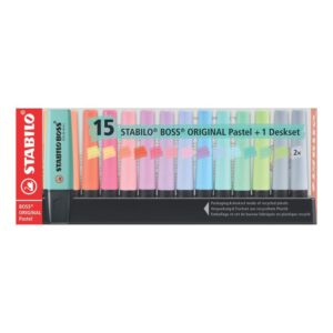 Resaltador Stabilo Boss Pastel X 15 Und