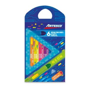 Crayones De Seda Artesco Silky Neón X 6 Und