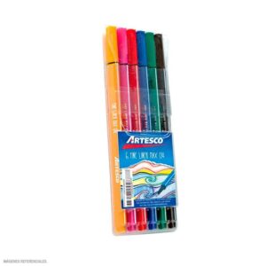 Rotulador Artesco Extrafino 04 Estuche X 6 Und