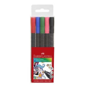 Rotulador Faber Castell Grip Finepen Básico X 5 Und