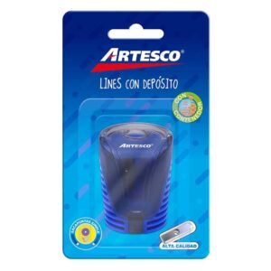 Tajador Simple De Plástico Artesco Lines Con Depósito X 1 Und