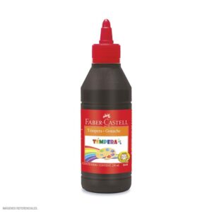 Témpera Faber Castell 250 Ml - Negro