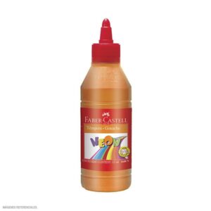 Témpera Faber Castell Neón 250 Ml - Anaranjado