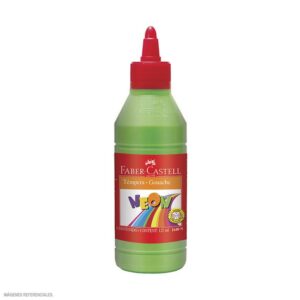 Témpera Faber Castell Neón 250 Ml - Verde